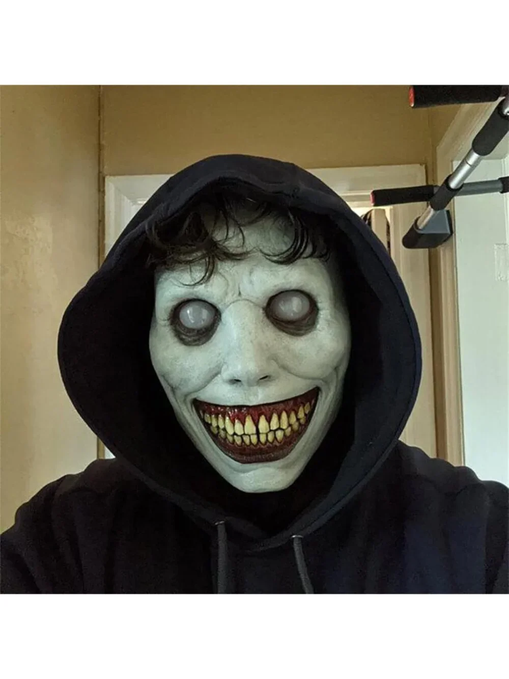 Halloween Natural Latex Smiling Demons Horror Scariest Creepy White Masks